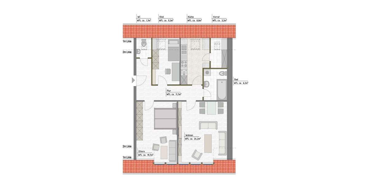 Etagenwohnung Amelinghausen - 3 Zimmer, 84 m&sup2;, 240.000&euro; | Angebot:25657589