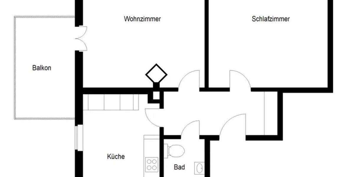 Traumwohnung mit Balkon, Kamin und Einbauküche in Naunhof - Appartement Naunhof | Angebot:26786206