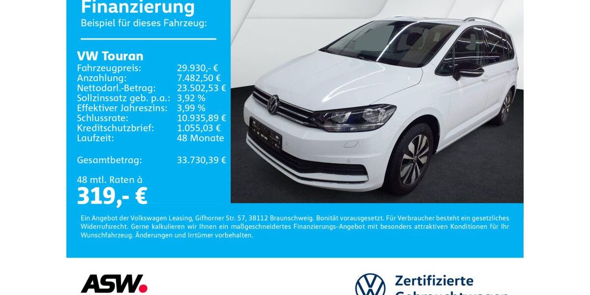VW Touran 23.300 km 29.930 &euro; Neckarsulm 74172