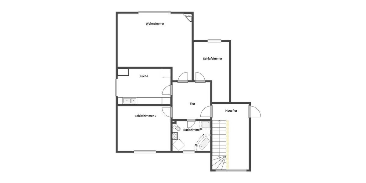 Etagenwohnung Demmin - 3 Zimmer, 81 m&sup2;, 97.450&euro; | Angebot:25654637