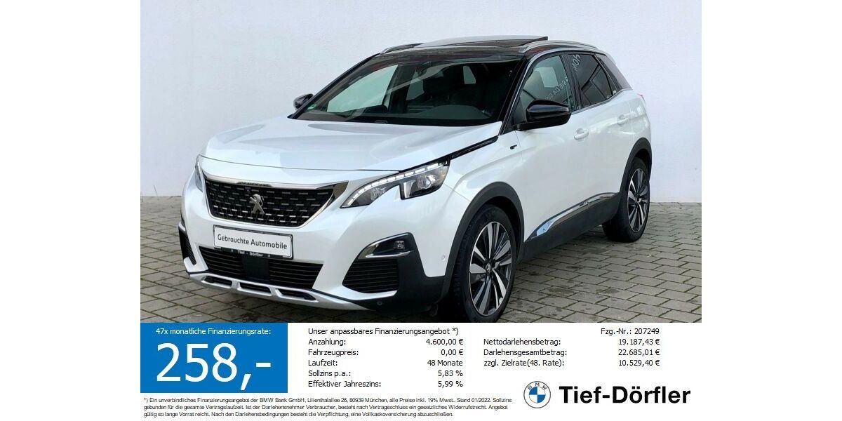 Peugeot 3008 75.000 km 22.440 € Marktsteft 97342
