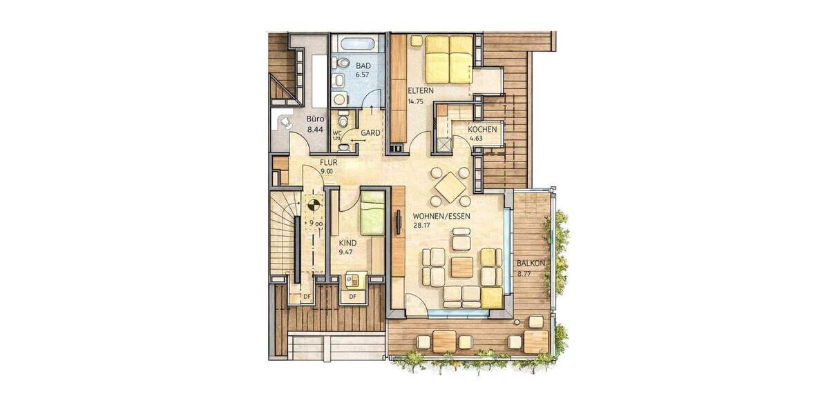 Etagenwohnung Baesweiler - 3 Zimmer, 91 m&sup2;, 299.000&euro; | Angebot:24860005