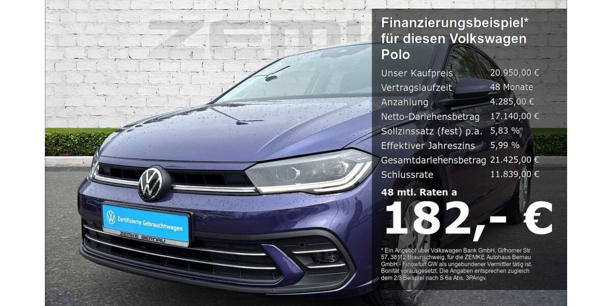 VW Polo 17.314 km 20.950 &euro; Schorfheide OT Finowfurt 16244