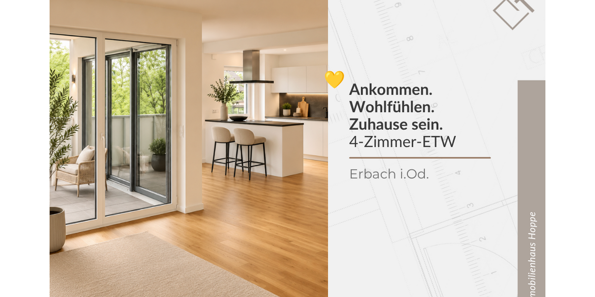 Etagenwohnung Erbach - 4 Zimmer, 135 m&sup2;, 540.000&euro; | Angebot:27068709