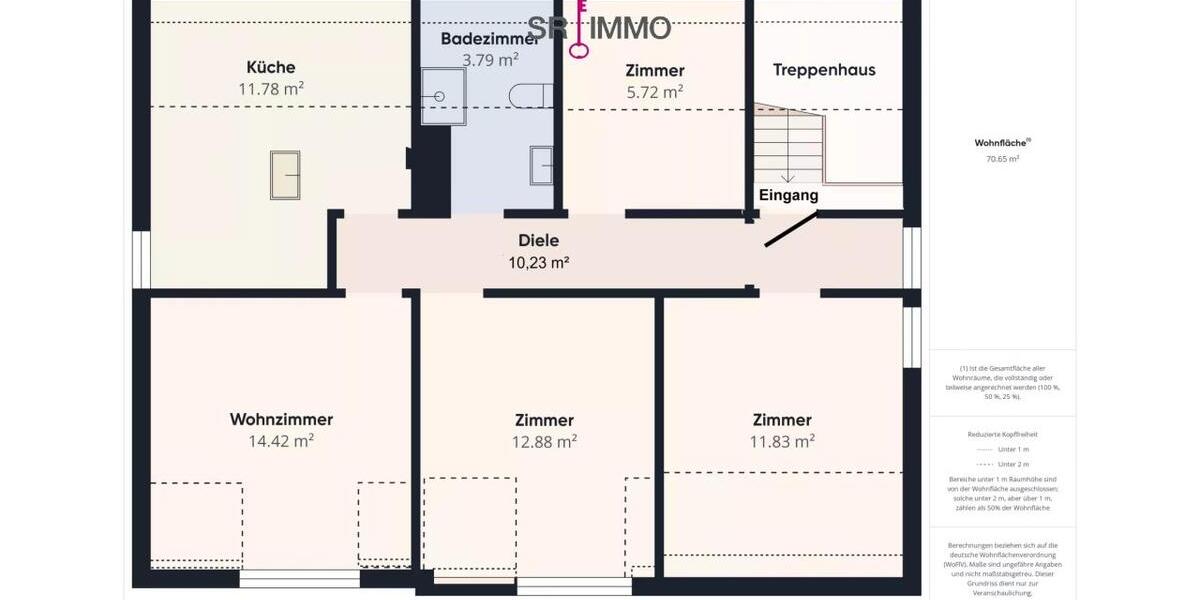 Etagenwohnung Prüm - 4 Zimmer, 70 m&sup2;, 700&euro; | Angebot:26167932