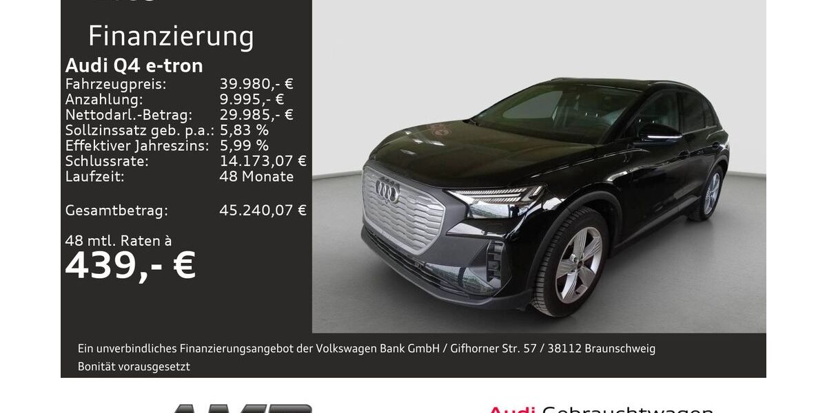 Audi Q4 e-tron 47.690 km 39.980 &euro; Borna 04552