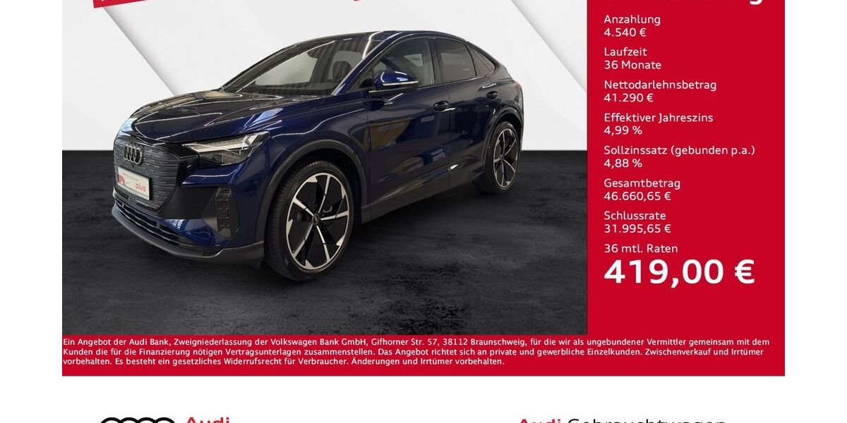 Audi Q4 e-tron 5.274 km 44.830 &euro; Giessen 35394