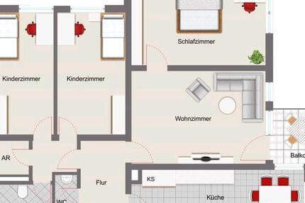 Wohnung Minden Bölhorst - 4 Zimmer, 94 m&sup2;, 760&euro; | Angebot:26261721