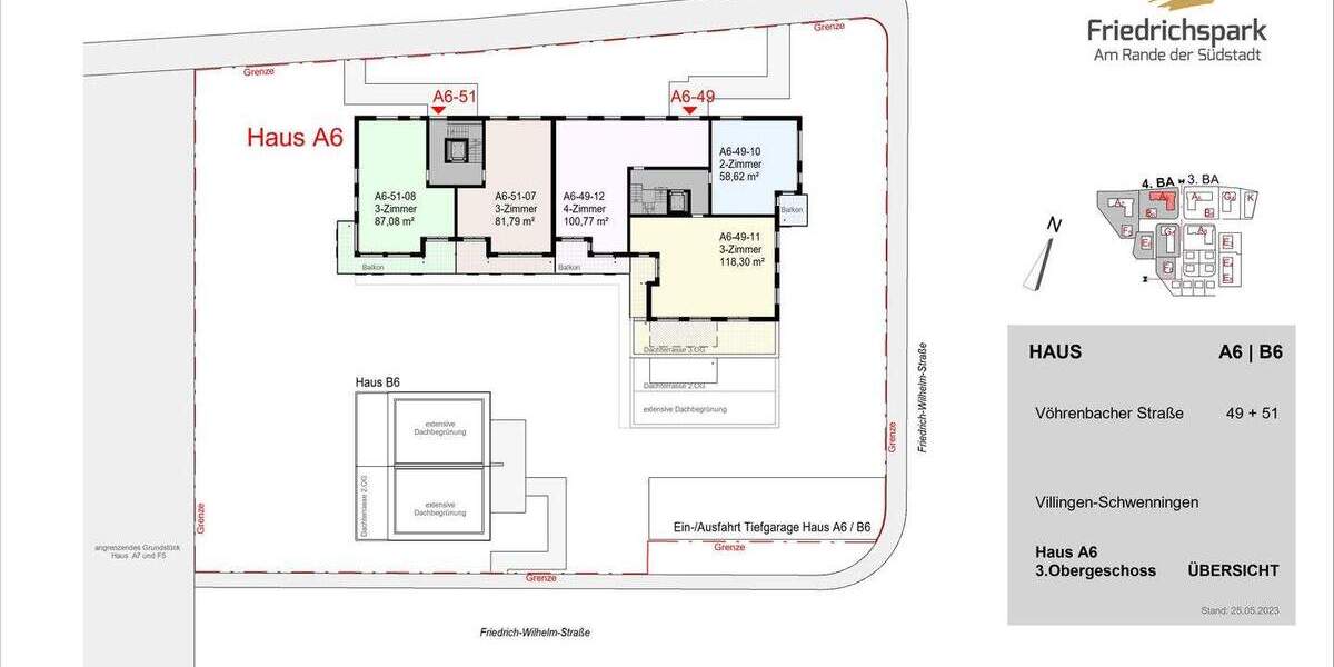 Etagenwohnung Villingen-Schwenningen Villingen - 3 Zimmer, 127 m&sup2;, 699.800&euro; | Angebot:24782384