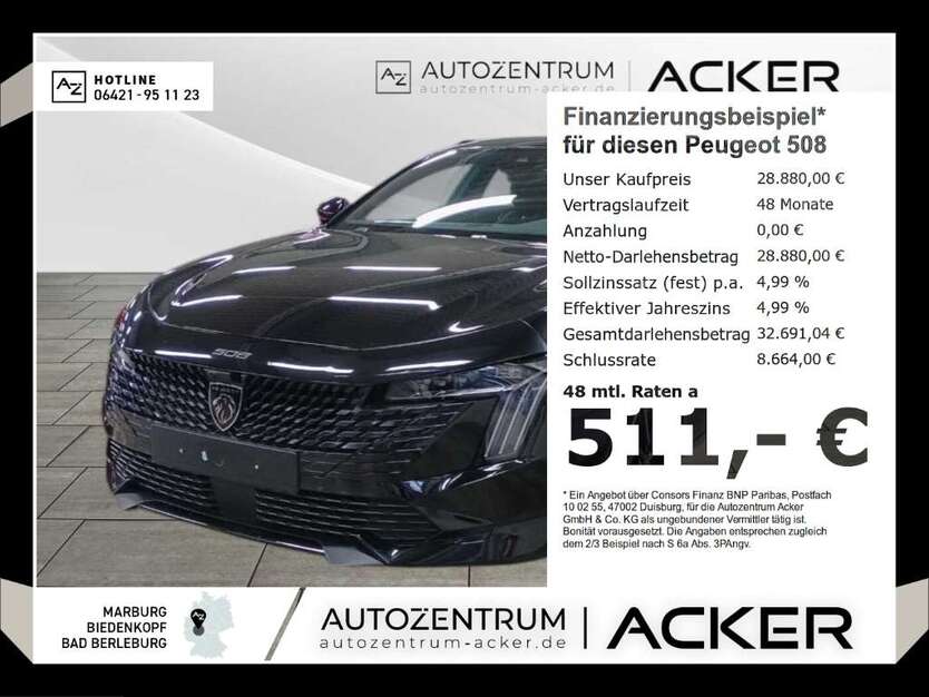 Peugeot 508 20.230 km 27.980 € Marburg 35043