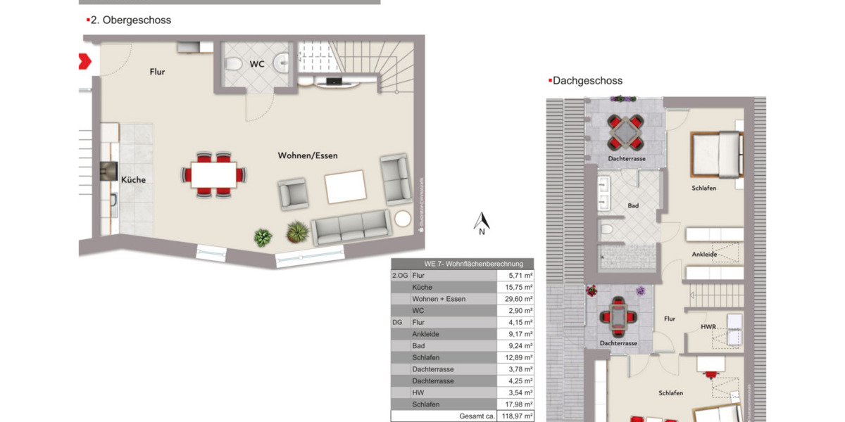 Etagenwohnung Rheda-Wiedenbrück Wiedenbrück - 3 Zimmer, 117 m&sup2;, 568.500&euro; | Angebot:24426613