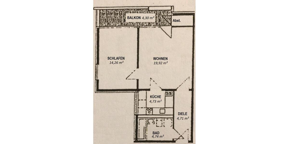 Etagenwohnung Koblenz Bisholder - 2 Zimmer, 53 m&sup2;, 140.000&euro; | Angebot:27231706