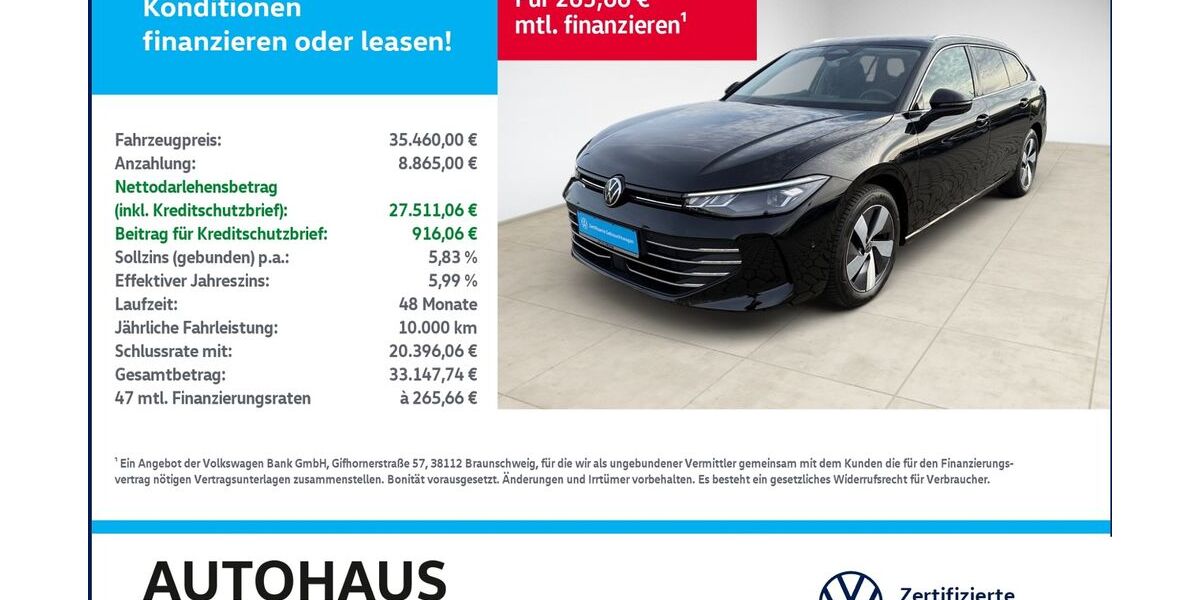 VW Passat Variant 24.717 km 34.990 &euro; Bitterfeld-Wolfen 06749