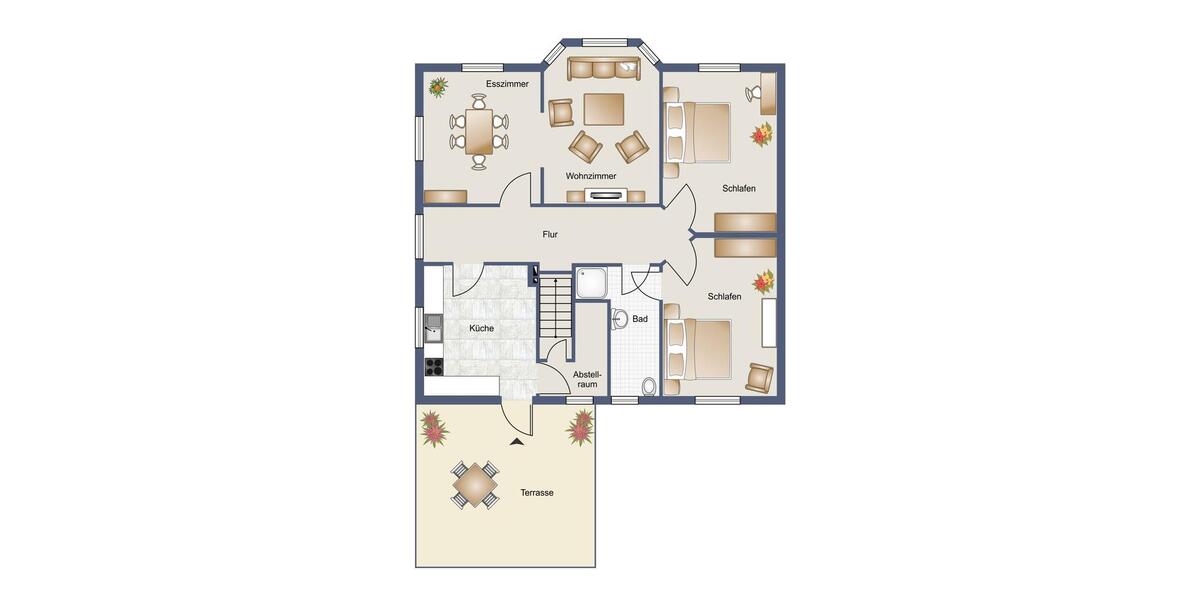 Erdgeschoßwohnung Neuenkirchen - 3.5 Zimmer, 115 m&sup2;, 1.100&euro; | Angebot:26676294