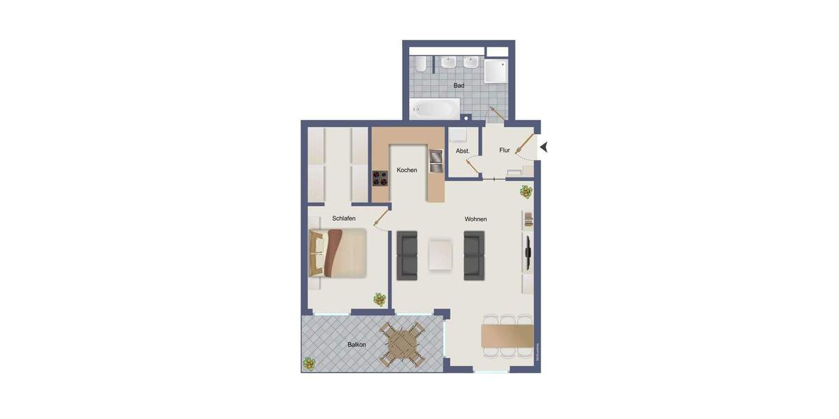 Etagenwohnung Lahr/Schwarzwald Lahr - 2 Zimmer, 71 m&sup2;, 235.000&euro; | Angebot:25731769