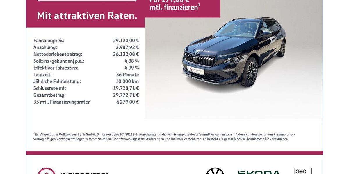 Skoda Kamiq 2.800 km 24.720 &euro; Miesbach 83714