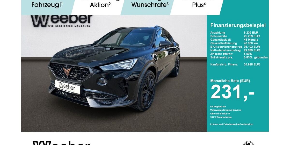 Cupra Formentor 37.218 km 34.578 &euro; Weil der Stadt 71263
