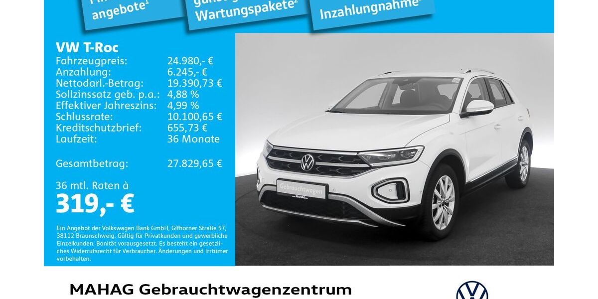 VW T-Roc 53.537 km 24.980 &euro; München 80935
