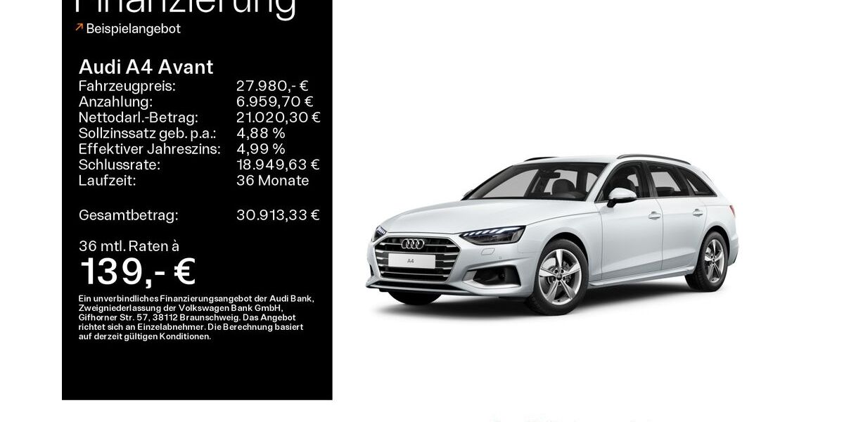 Audi A4 21.932 km 27.980 &euro; Haßfurt 97437