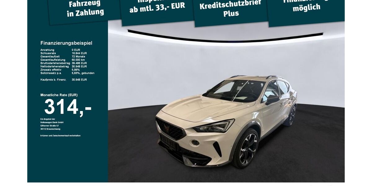 Cupra Formentor 21.160 km 30.748 &euro; Weingarten 88250