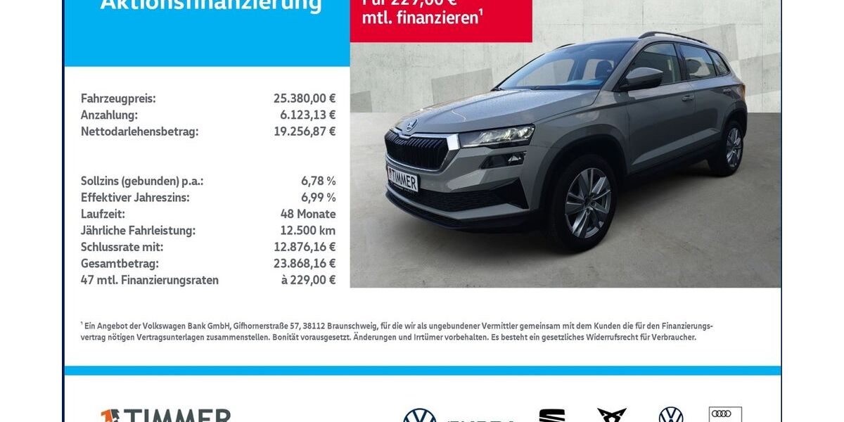 Skoda Karoq 50.989 km 25.380 &euro; Borken 46325
