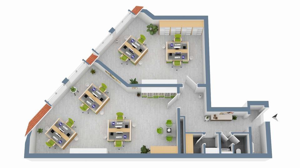 Ab sofort: Ruhige, großzügige Bürofläche in zentraler Lage Achims für Büro, Praxis, Dienstleistung! zimmer