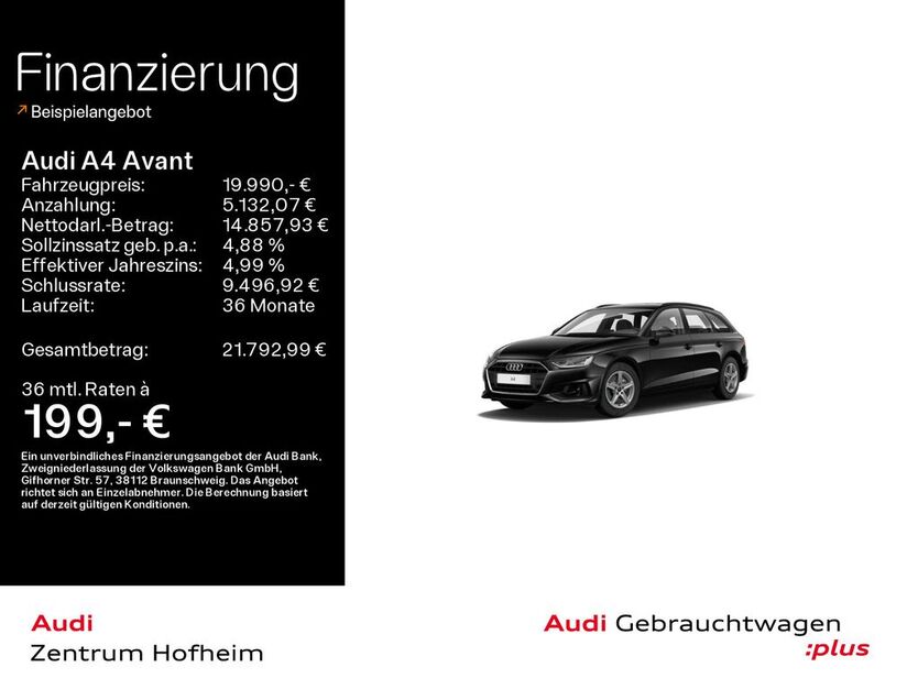 Audi A4 90.542 km 19.990 € Hofheim 65719