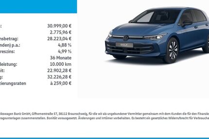 VW Golf 21.219 km 30.999 &euro; Leinefelde-Worbis/DE 37327