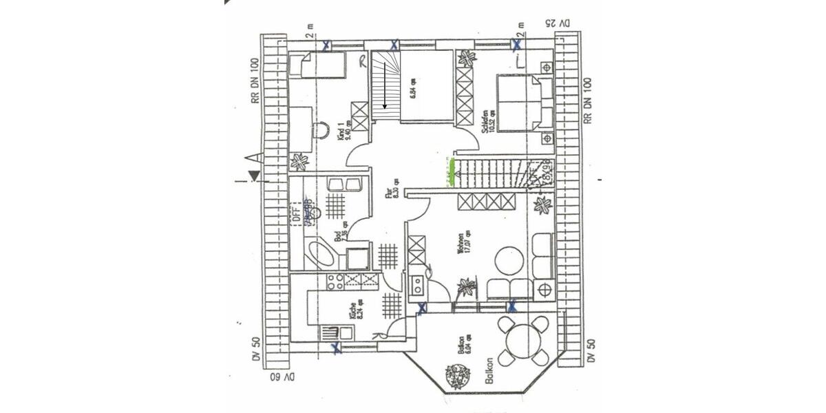 Dachgeschoßwohnung Jena - 5 Zimmer, 95 m&sup2;, 1.100&euro; | Angebot:26384249
