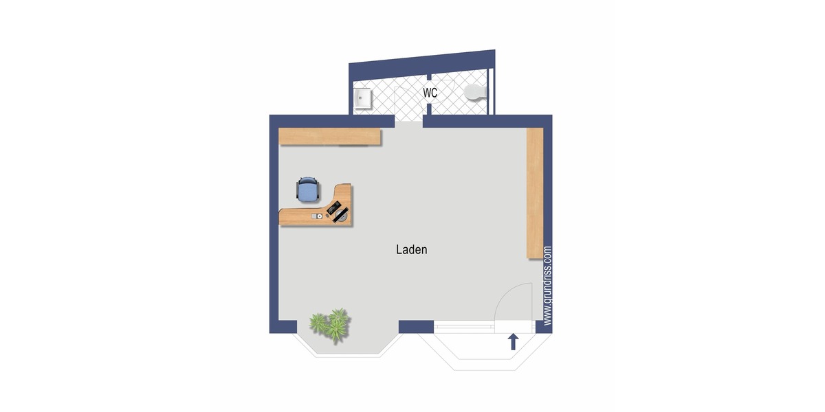 Laden, Büro, Kosmetiksalon? Hier können Sie sich entfalten im Zentrum von Mittweida - Gewerbeobjekt Mittweida | Angebot:9739294