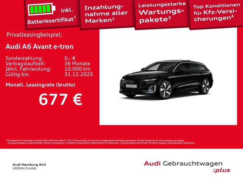Audi A6 e-tron 6.101 km 72.680 € Hamburg 20537