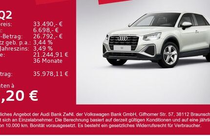 Audi Q2 8.400 km 33.490 € Gersthofen 86368