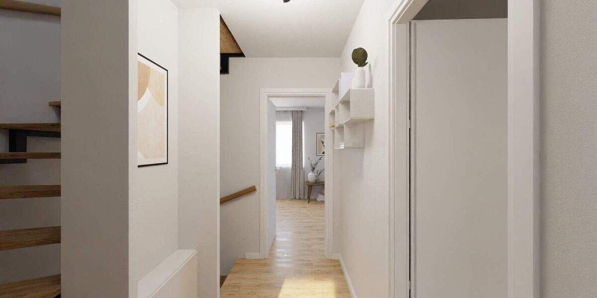 Familienfreundliche Doppelhaushälfte inklusive Einbauküche, Keller und ausgebautem Dachstudio 4 zimmer