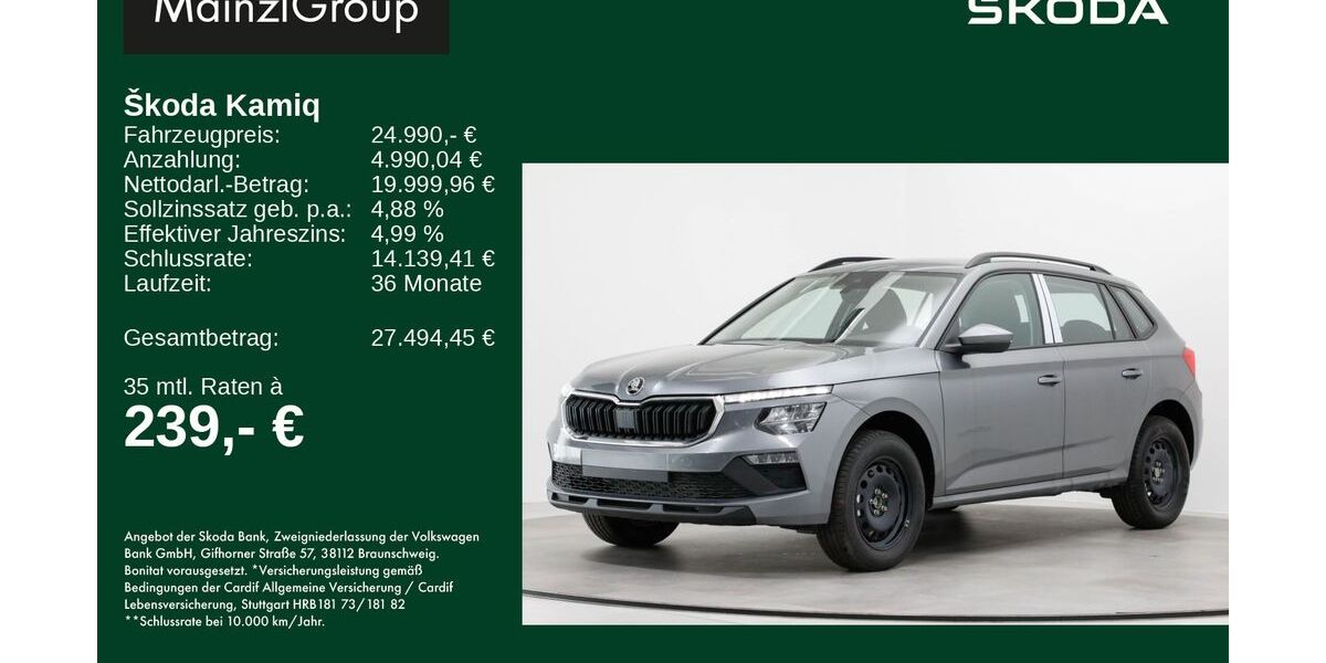 Skoda Kamiq 6.500 km 24.990 &euro; Feldkirchen-Westerham 83620