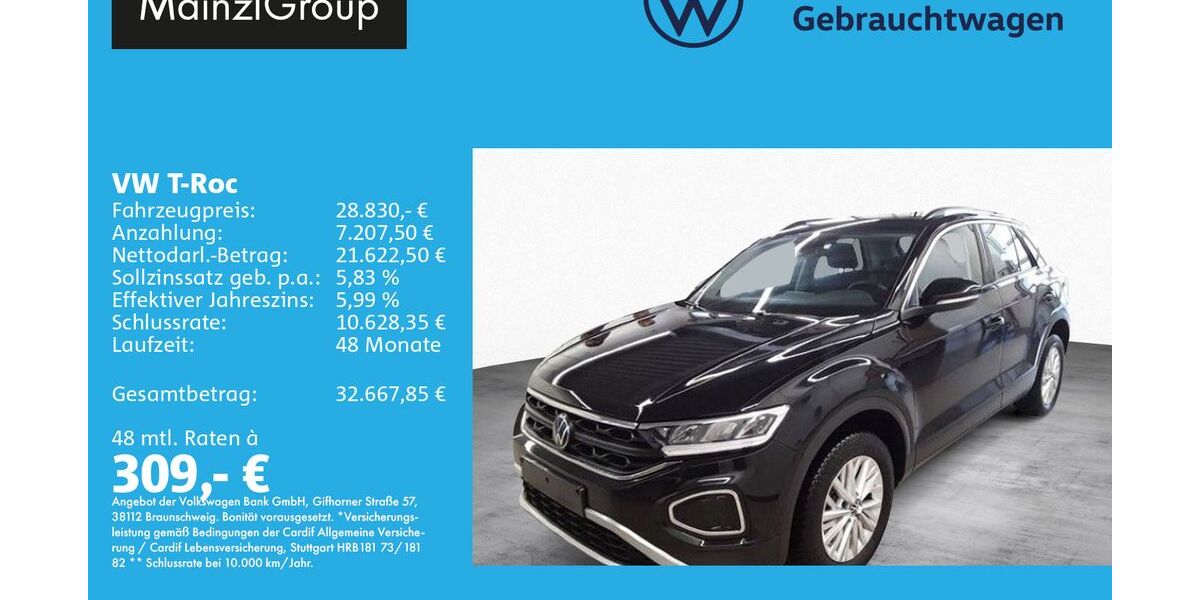 VW T-Roc 17.600 km 28.830 &euro; Feldkirchen/Westerham 83620
