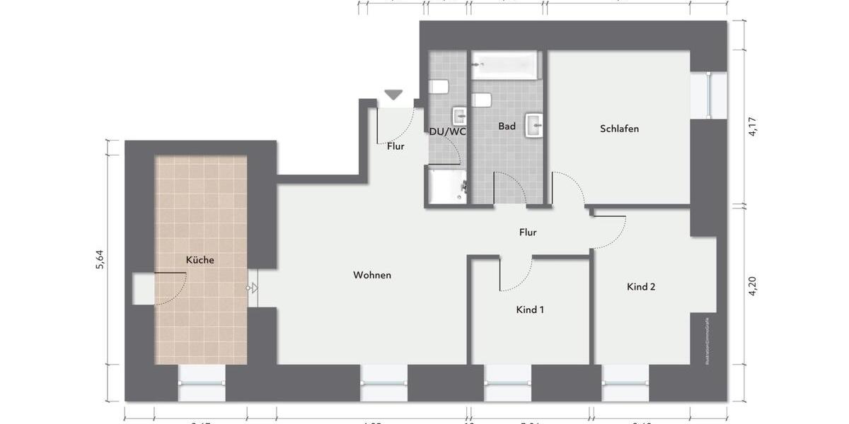 Etagenwohnung Ühlingen-Birkendorf Birkendorf - 4 Zimmer, 100 m&sup2;, 340.000&euro; | Angebot:25045786