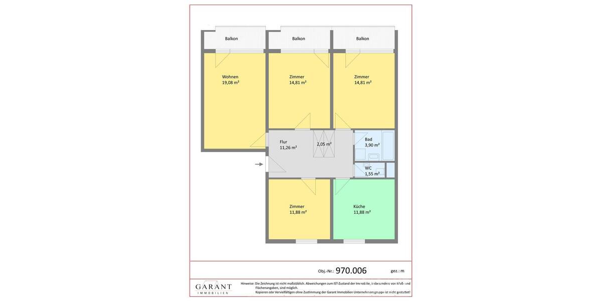 Etagenwohnung Pfronten - 4 Zimmer, 93 m&sup2;, 399.000&euro; | Angebot:25986610