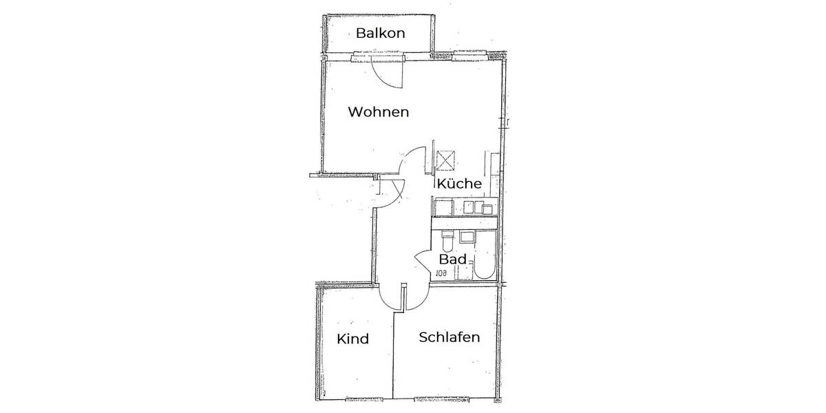 Etagenwohnung Rothenburg/Oberlausitz Uhsmannsdorf - 3 Zimmer, 60 m&sup2;, 330&euro; | Angebot:25681074