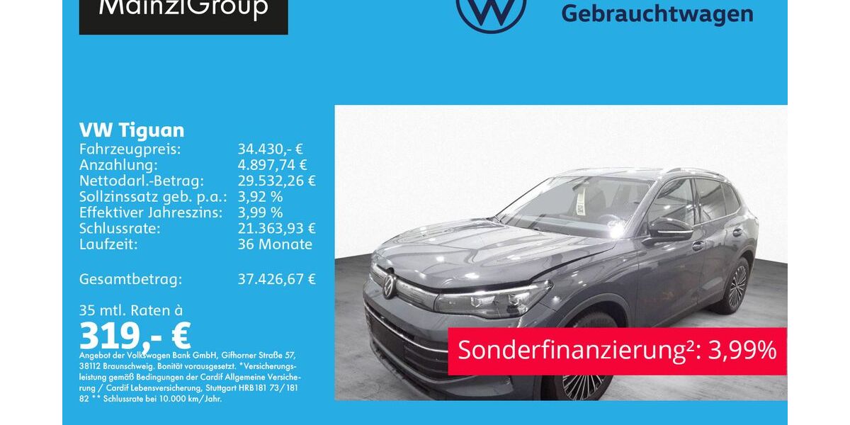 VW Tiguan 9.200 km 34.430 &euro; Feldkirchen/Westerham 83620