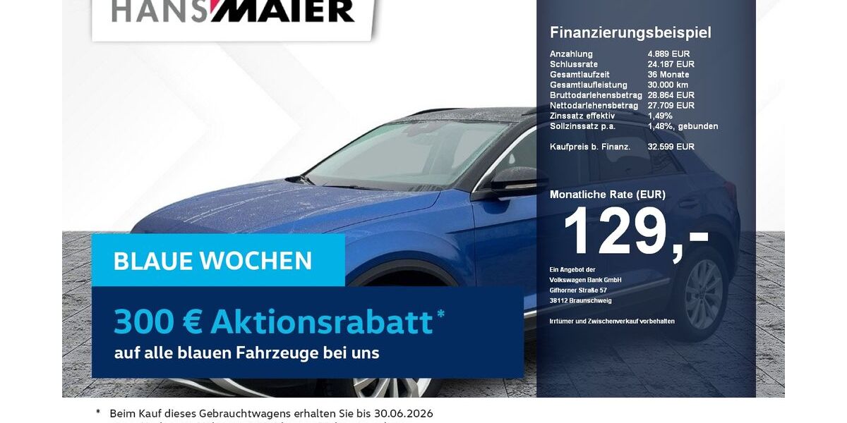 VW T-Roc 10.393 km 32.599 &euro; Erding 85435