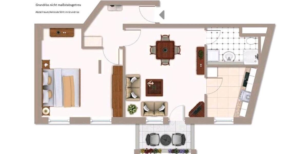 Etagenwohnung Iserlohn Gerlingsen - 2 Zimmer, 60 m&sup2;, 119.000&euro; | Angebot:26579271