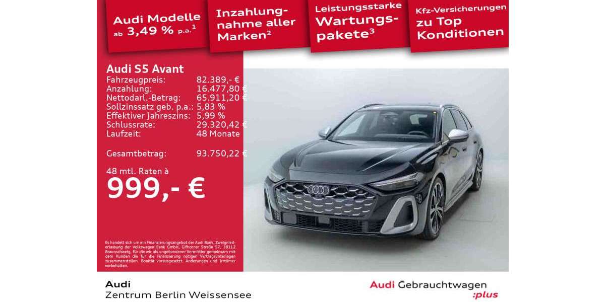 Audi S5 5.000 km 82.390 &euro; Berlin 13088