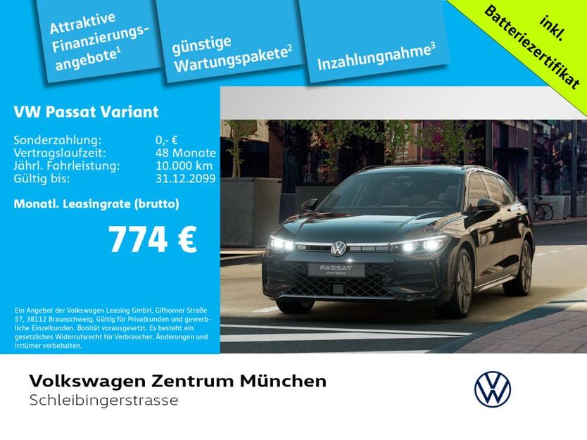 VW Passat Variant 16.000 km 56.580 € München 81669