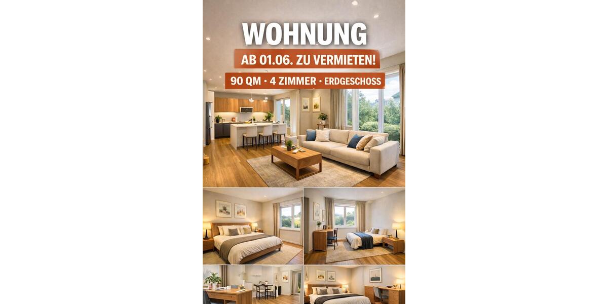 Erdgeschoßwohnung Medebach - 4 Zimmer, 90 m&sup2;, 600&euro; | Angebot:25484277