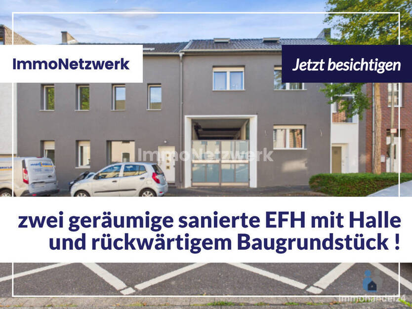 NEU***2 sanierte EFH mit großer Halle & Baugrundstück***TOPANGEBOT