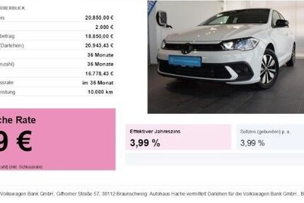 VW Polo 25.611 km 20.850 &euro; Blomberg 32825