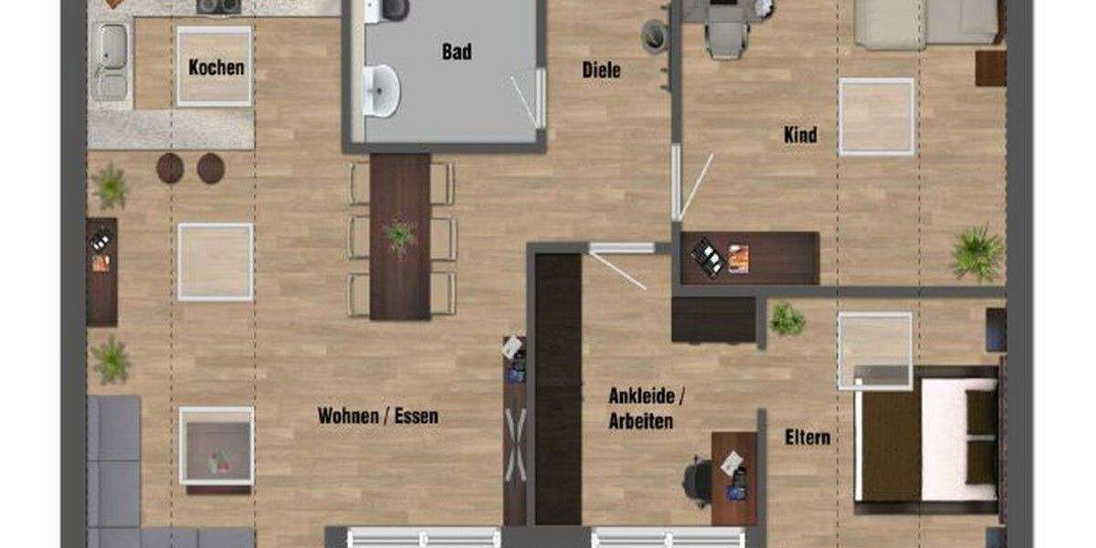 Etagenwohnung Stuttgart-Plieningen Plieningen - 4 Zimmer, 71 m&sup2;, 1.450&euro; | Angebot:25372529