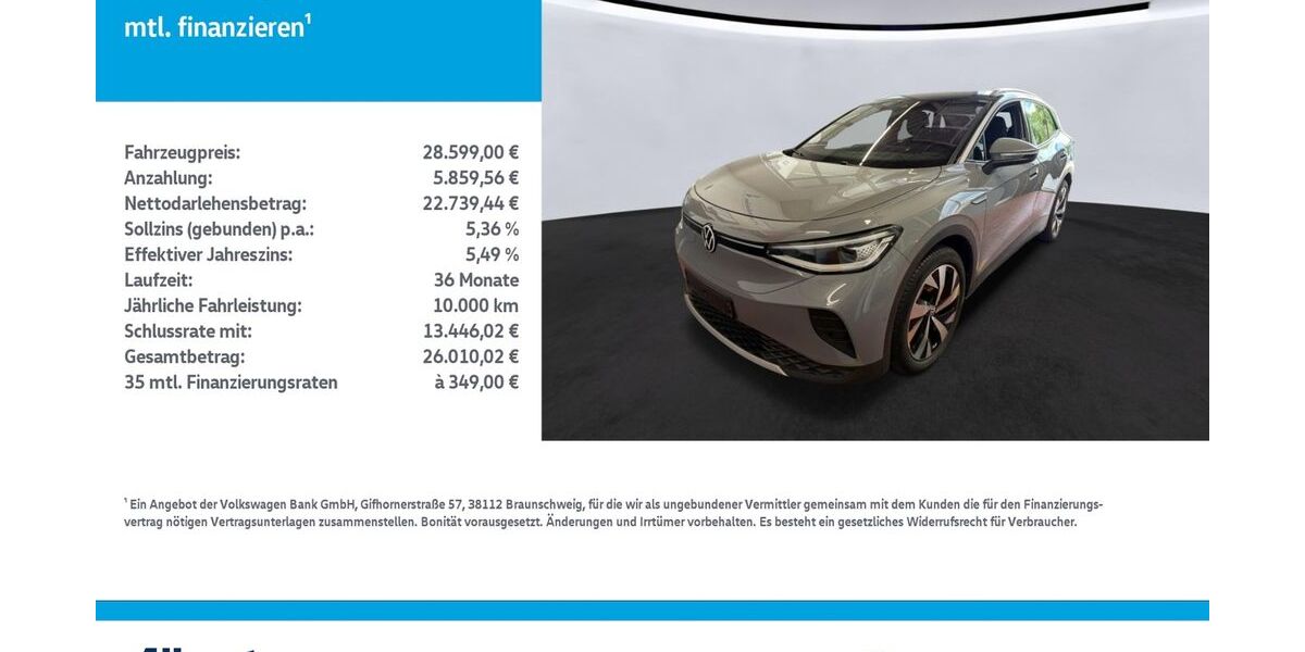 VW ID.4 79.657 km 28.599 &euro; Leinefelde-Worbis/DE 37327