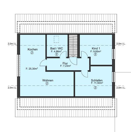 Dachgeschoßwohnung Metzingen - 3 Zimmer, 60 m&sup2;, 199.999&euro; | Angebot:26356701