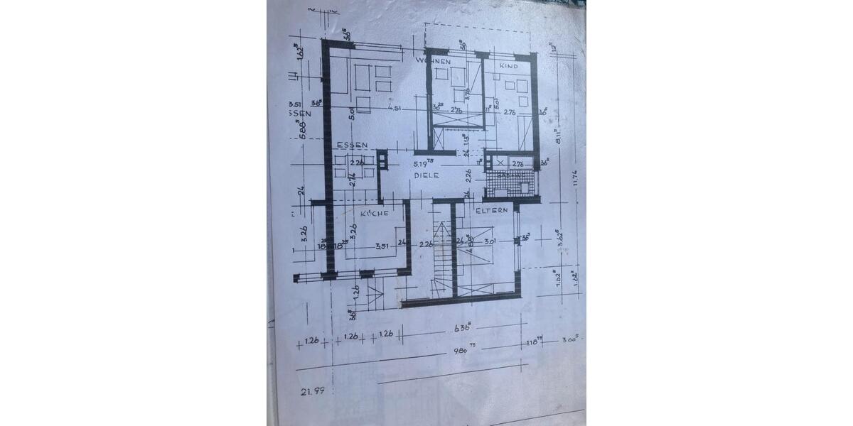 Doppelhaushälfte Osnabrück Eversburg - 4 Zimmer, 100 m&sup2;, 1.150&euro; | Angebot:25432447
